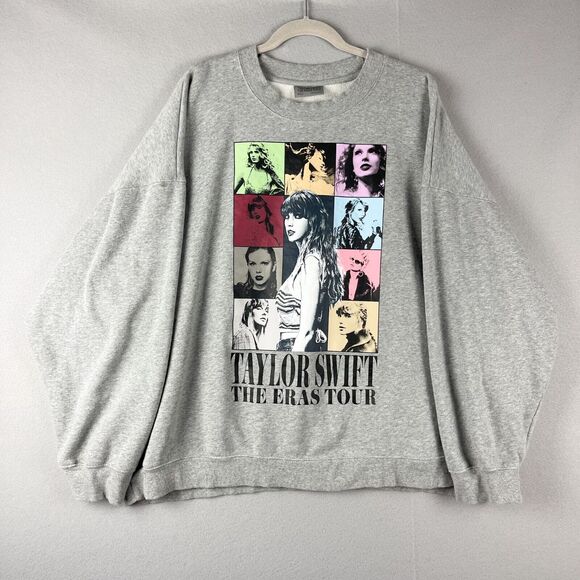 Taylor Swift The Eras Tour Sweatshirt Adult 3XL Gray Concert Swiftie Pullover - Picture 1 of 13